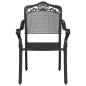 Preview: Gartentisch Set 3 pcs Schwarz Gussaluminium