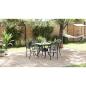 Preview: Gartentisch Set 5 pcs Schwarz Gussaluminium
