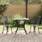 Preview: Gartentisch Set 3 pcs Schwarz Gussaluminium