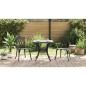 Preview: Gartentisch Set 3 pcs Schwarz Gussaluminium