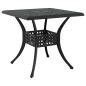 Preview: Gartentisch Set 5 pcs Schwarz Gussaluminium