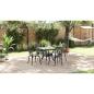 Preview: Gartentisch Set 5 pcs Schwarz Gussaluminium
