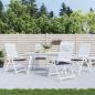 Preview: ARDEBO.de - Gartenstuhl-Kissen 4 Stk. Schwarz Karomuster 40x40x3 cm Stoff