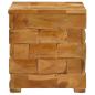 Preview: Aufbewahrungshocker Braun 40 x 40 x 45 cm Massives Teakholz