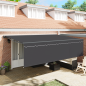 Preview: Einziehbare Markise Anthrazit 500 x 300 cm