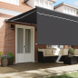 Preview: Einziehbare Markise Anthrazit 500 x 300 cm