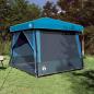 Preview: ARDEBO.de - Camping-Zelt-Set mit Dach 2 pcs Blau Taffeta und Stoff