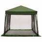 Preview: Camping-Zelt-Set mit Dach 2 pcs Grün Taffeta und Stoff