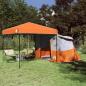 Preview: ARDEBO.de - Camping-Zelt-Set mit Dach 2 pcs Orange Taffeta und Stoff