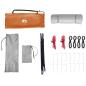 Preview: Camping-Zelt-Set mit Dach 2 pcs Orange Taffeta und Stoff