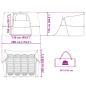 Preview: Camping-Zelt-Set mit Dach 2 pcs Orange Taffeta und Stoff