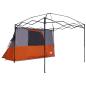 Preview: Camping-Zelt-Set mit Dach 2 pcs Orange Taffeta und Stoff