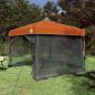 Preview: ARDEBO.de - Camping-Zelt-Set 2 pcs Grau und Orange Taffeta und Stoff