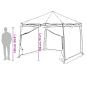 Preview: Camping-Zelt-Set 2 pcs Grau und Orange Taffeta und Stoff