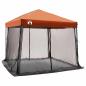 Preview: Camping-Zelt-Set 2 pcs Grau und Orange Taffeta und Stoff
