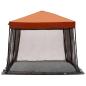 Preview: Camping-Zelt-Set 2 pcs Grau und Orange Taffeta und Stoff