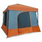 Preview: Camping-Zelt-Set 2 pcs Grau und Orange Taffeta und Stoff