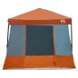 Preview: Camping-Zelt-Set 2 pcs Grau und Orange Taffeta und Stoff