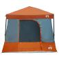 Preview: Camping-Zelt-Set 2 pcs Grau und Orange Taffeta und Stoff