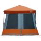 Preview: Camping-Zelt-Set 2 pcs Grau und Orange Taffeta und Stoff