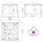 Preview: Camping-Zelt-Set 2 pcs Grau und Orange Taffeta und Stoff