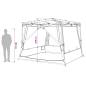 Preview: Camping-Zelt-Set 2 pcs Grau und Orange Taffeta und Stoff