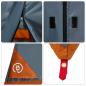 Preview: Camping-Zelt-Set 2 pcs Grau und Orange Taffeta und Stoff