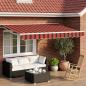 Preview: ARDEBO.de - Elektrische ausziehbare Markise 3 x 2,5 m