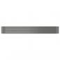 Preview: Hochbeet Grau 554x100x68 cm Pulverbeschichteter Stahl