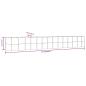 Preview: Hochbeet Silbern 554x100x68 cm Pulverbeschichteter Stahl