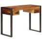 Preview: Schreibtisch mit 2 Schubladen 110x50x77 cm Massivholz Akazie