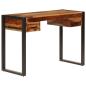 Preview: Schreibtisch mit 2 Schubladen 110x50x77 cm Massivholz Akazie