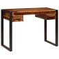 Preview: Schreibtisch mit 2 Schubladen 110x50x77 cm Massivholz Akazie