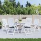 Preview: ARDEBO.de - Gartenstuhl-Kissen 6 Stk. Schwarz Karomuster 40x40x3 cm Stoff