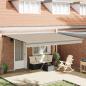 Preview: ARDEBO.de - Ausziehbare Markise Beige 4 x 3 m Leinen und Aluminium