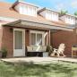 Preview: Ausziehbare Markise Beige 4 x 3 m Leinen und Aluminium