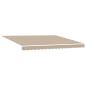 Preview: Ausziehbare Markise Beige 4 x 3 m Leinen und Aluminium