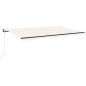 Preview: Markise Automatisch Einziehbar 500x350 cm Creme