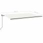 Preview: Markise Automatisch Einziehbar 500x350 cm Creme