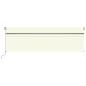 Preview: Markise Manuell Einziehbar mit Rollo 5x3 m Creme