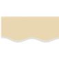 Preview: Ersatzstoff für Markise Creme 500x350 cm Polyester