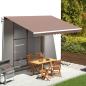 Preview: ARDEBO.de - Markisenbespannung Braun 4,5x3 m