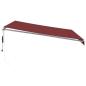 Preview: Markise Automatisch mit LED Weinrot 400x350 cm