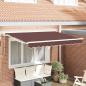 Preview: Markisenrahmen Braun 250 x 200 cm Polyester mit PU-Beschichtung