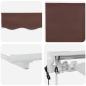 Preview: Markisenrahmen Braun 250 x 200 cm Polyester mit PU-Beschichtung