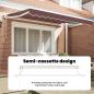 Preview: Markisenrahmen Braun 250 x 200 cm Polyester mit PU-Beschichtung