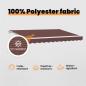 Preview: Markisenrahmen Braun 300 x 200 cm Polyester mit PU-Beschichtung