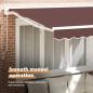 Preview: Markisenrahmen Braun 300 x 200 cm Polyester mit PU-Beschichtung