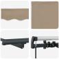 Preview: Einziehbare Markise Beige 300 x 200 cm Stoff