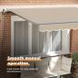 Preview: Einziehbare Markise Beige 300 x 200 cm Stoff